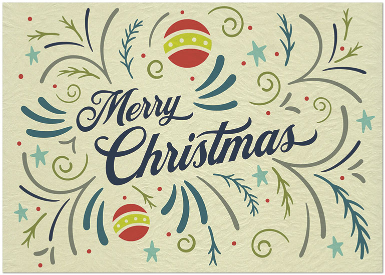 May the joy of the season sustain you throughout the coming year. Ornamental Christmas H1541KW-AA